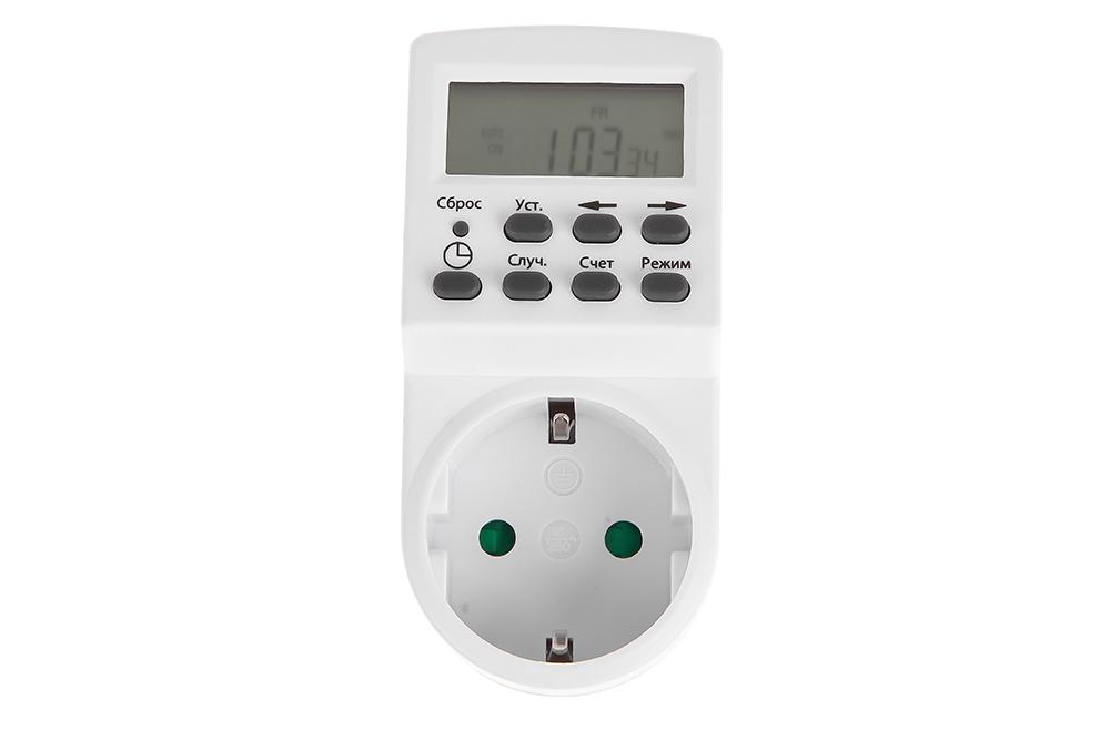 Таймер розеточный электронный 16А 230V